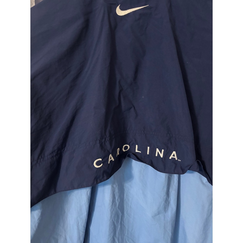 Vintage Nike Team UNC Tar Heels Quarter Zip Windbreaker Jacket Blue Mens Large - Picture 4 of 8